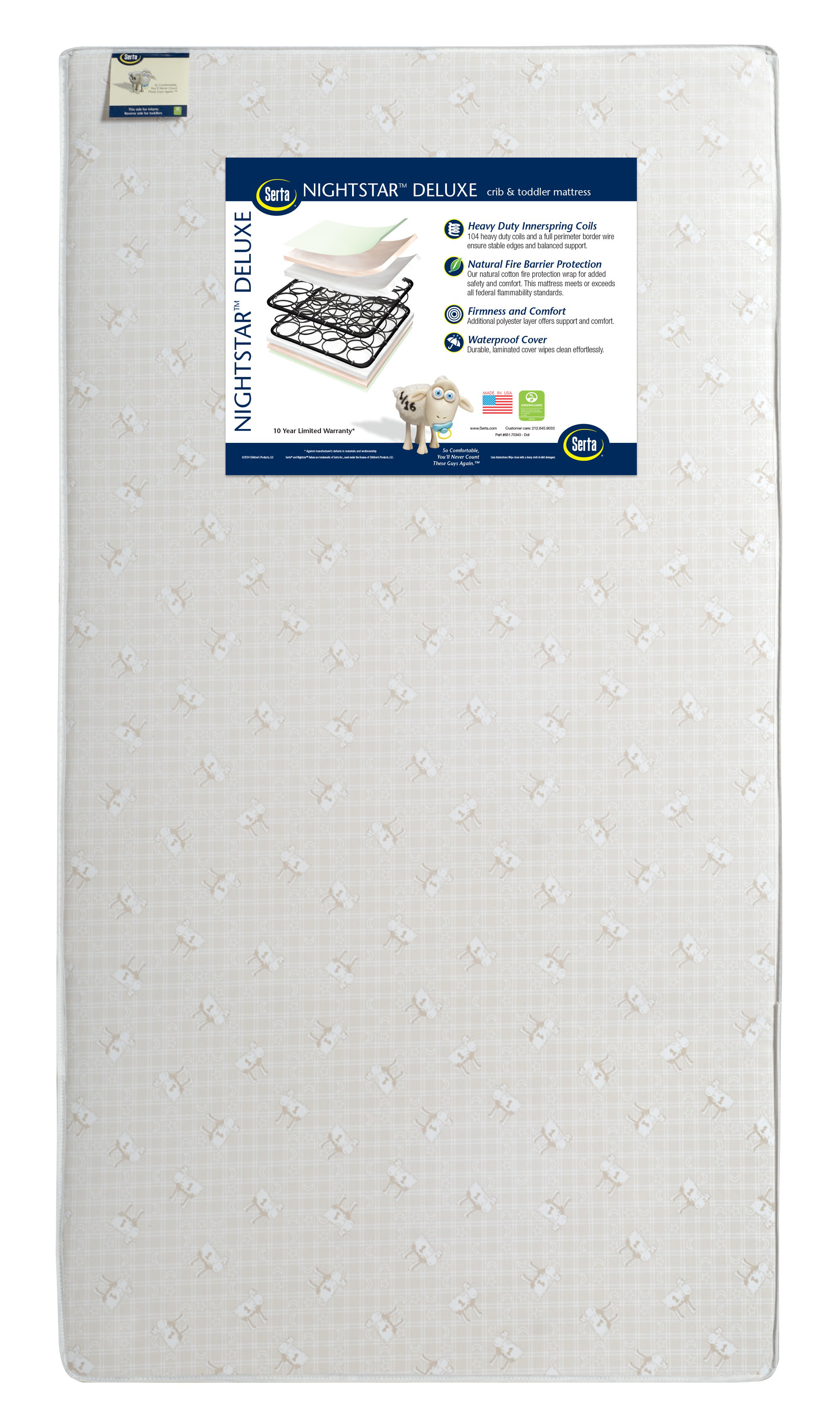 Serta nightstar firm comfort crib mattress clearance